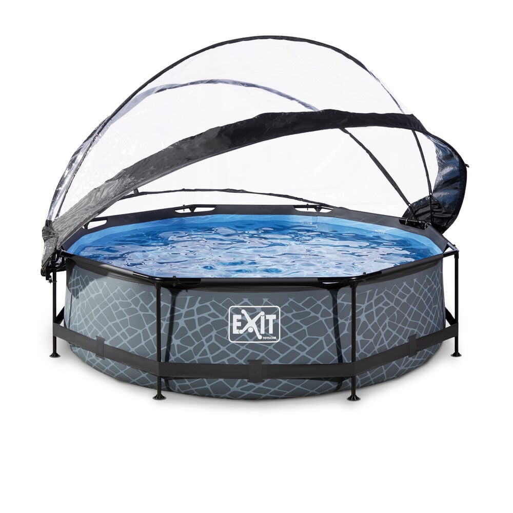 Exit Stone - Zwembad met Overkapping - Stone - 76x300300x76 cm - 300 cm