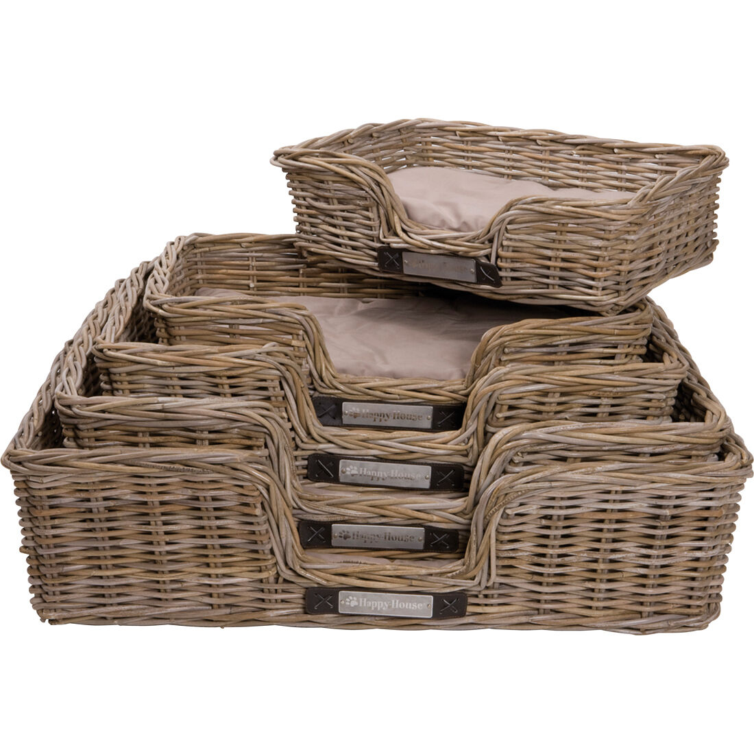 Happy-House Riet - Hondenmand - Beige/Bruin - 10x90x30 cm - S