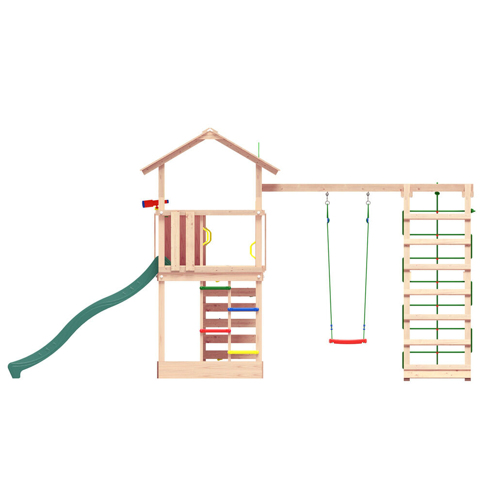 Jungle Gym Stavang Douglas - Speeltoestel - Donker groen - Douglas hout