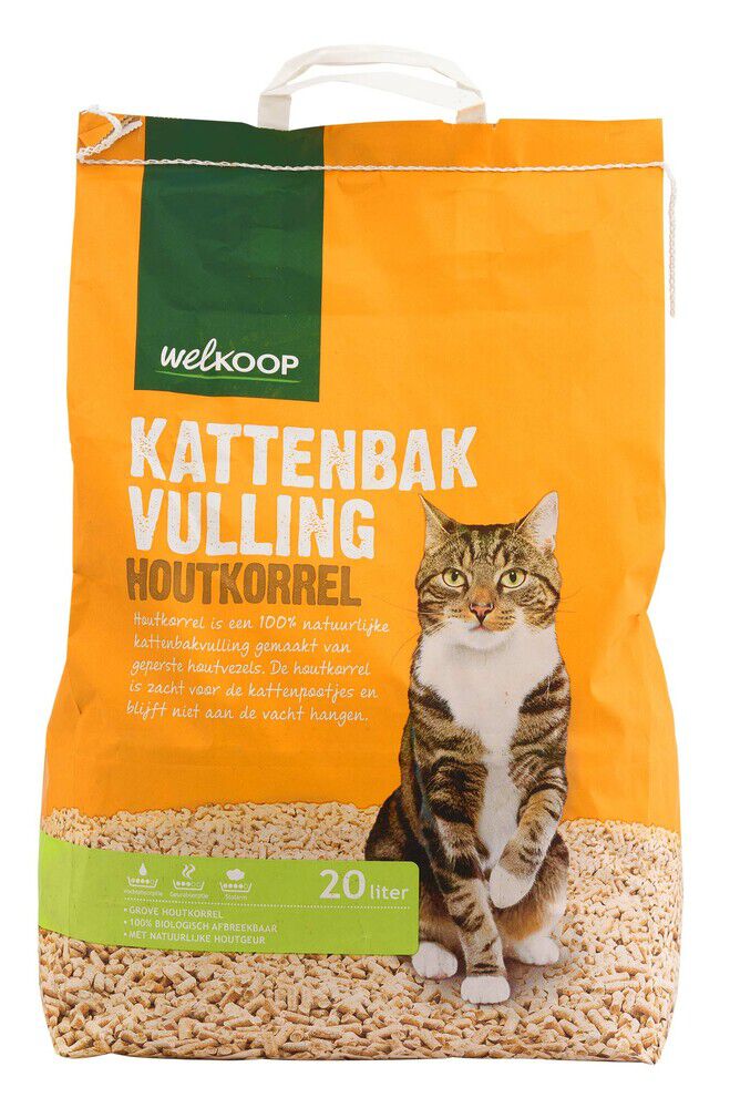Welkoop Houtkorrel - Kattenbakvulling