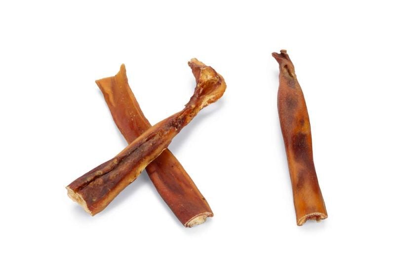 Beeztees Runderkophuid - Hondensnack - 10 Stuks - rund - S