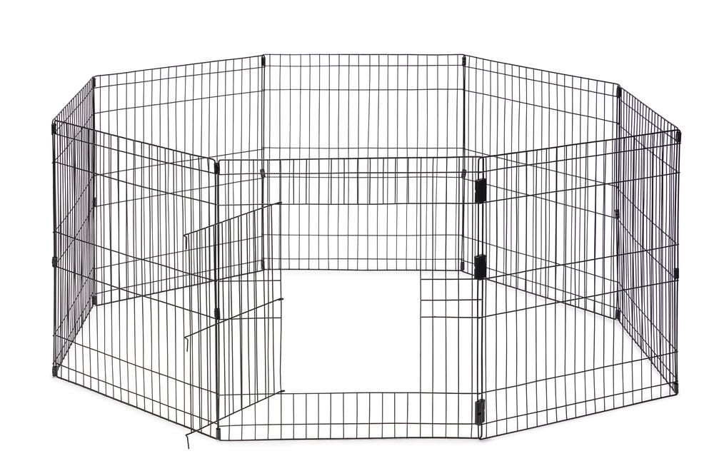 Beeztees Simi XL - Konijnenren - 8 panelen - Zwart