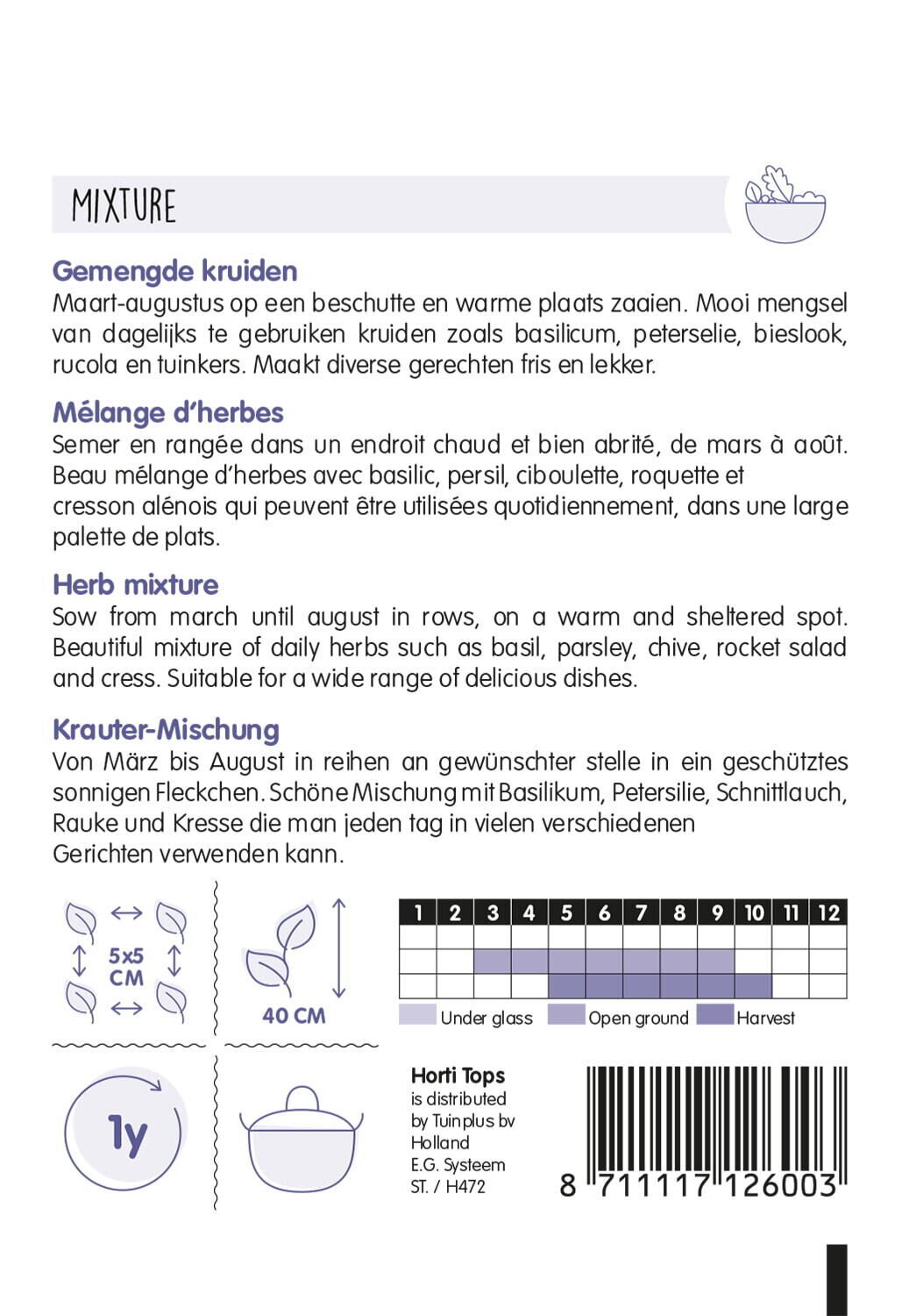 Hortitops Kruidenmix - Kruidenzaden