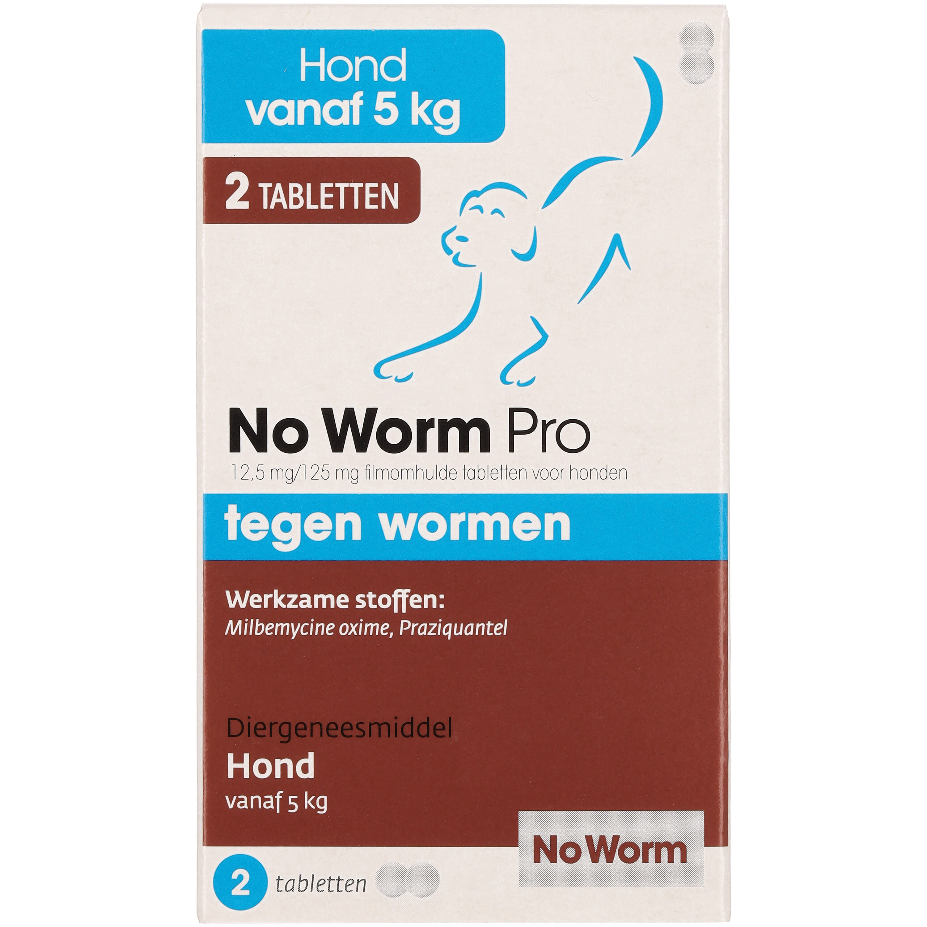 No worm Pro Hond - Ontworming - 2 Stuks - L
