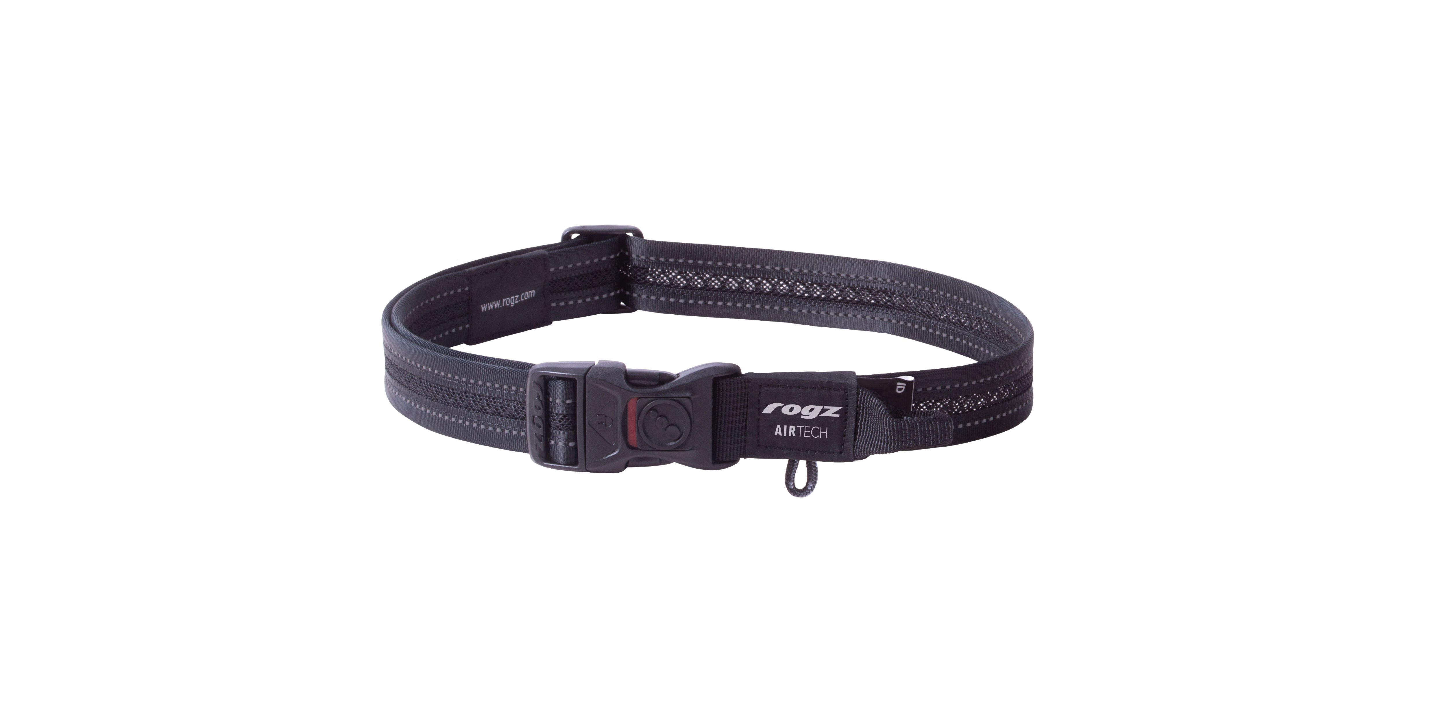 Rogz Air Tech - Halsband Hond - Zwart - 43 tot 70 cm Rogz Air Tech - Halsband Hond - Zwart - 43 tot 70 cm