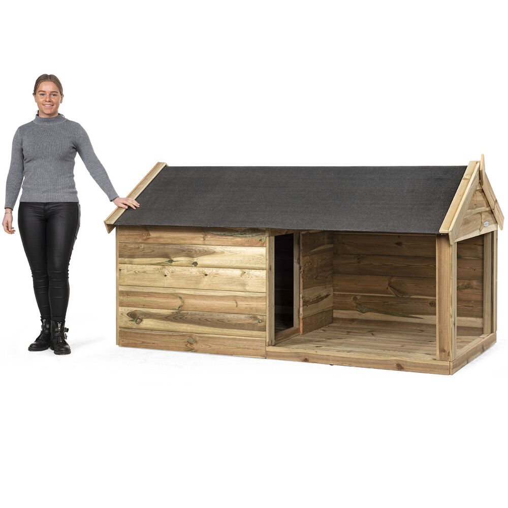 Voldux Storm - Hondenhok - Naturel - 110x107x201 cm