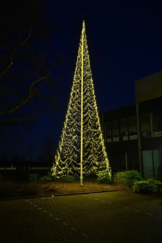 Fairybell - Vlaggenmast kerstboom - 4000 - Warm wit - 1200 cm Fairybell - Vlaggenmast kerstboom - 4000 - Warm wit - 1200 cm