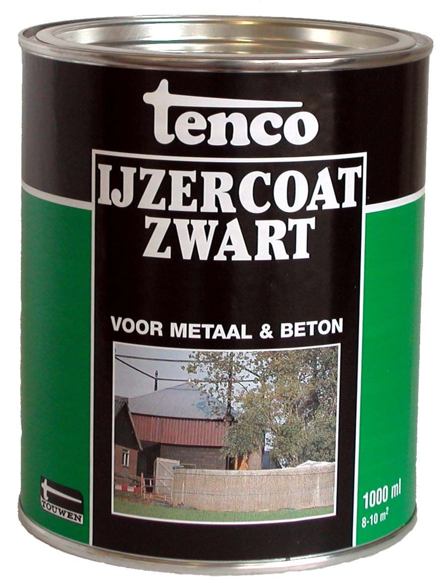 Tenco - Ijzercoat - 1 Liter - Zwart Tenco - Ijzercoat - 1 Liter - Zwart