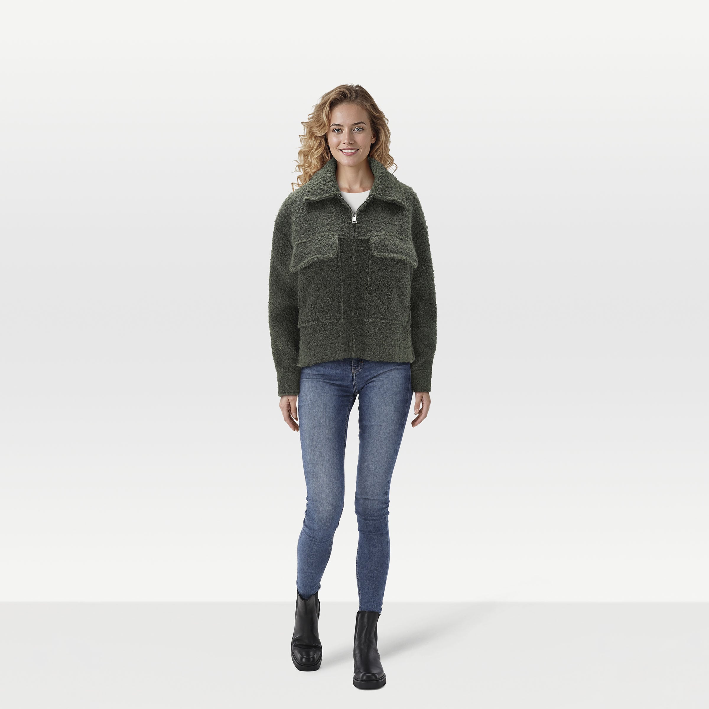 Veleste Anna - Vest - Donkergroen - 36