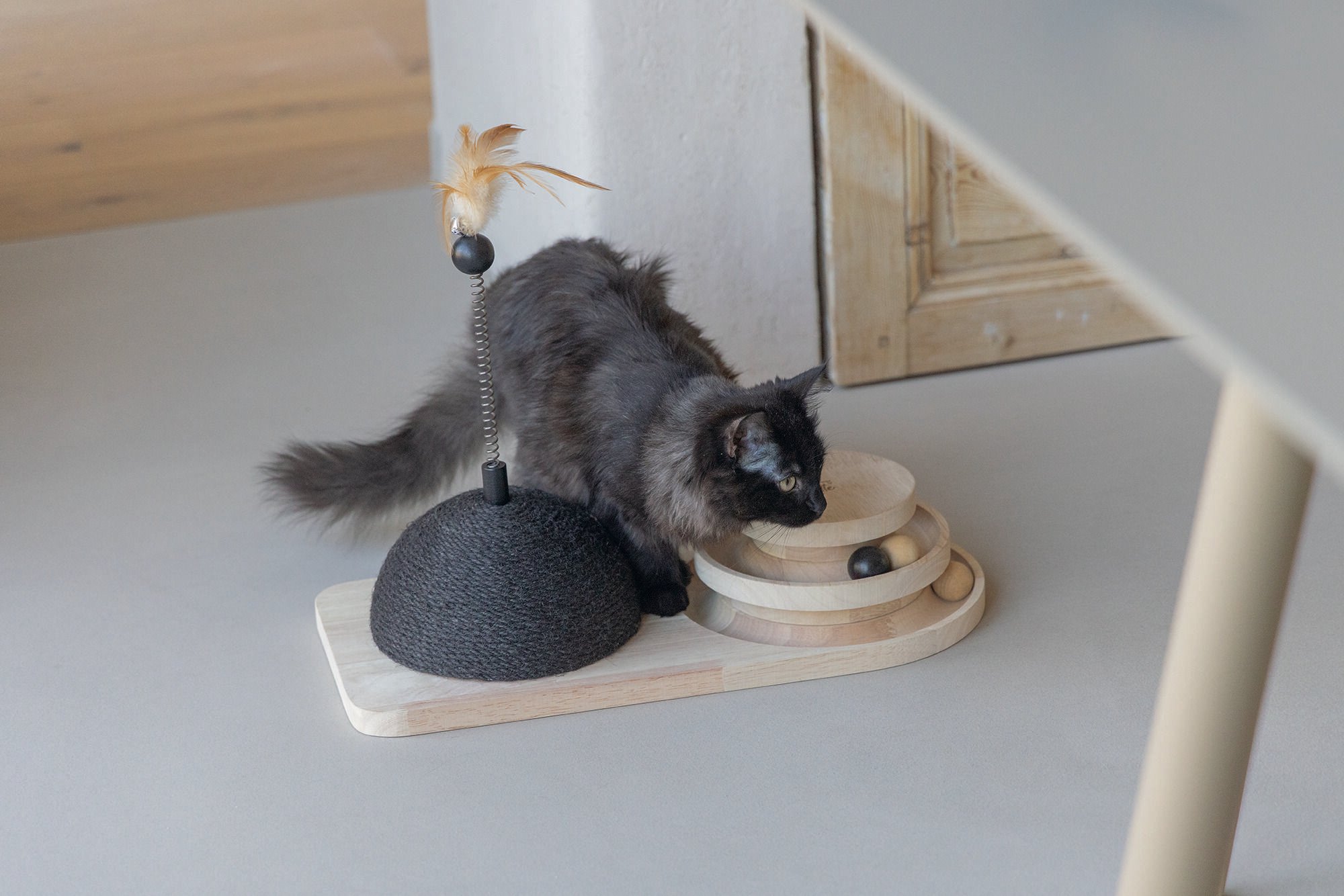 Designed by Lotte Maia - Kattenspeelgoed - zwart