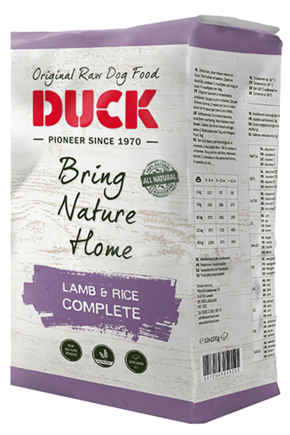 Duck Hondenvoer Compleet Lam & Rijst - 1 Kilogram - Lam & rijst Duck Hondenvoer Compleet Lam & Rijst - 1 Kilogram - Lam & rijst