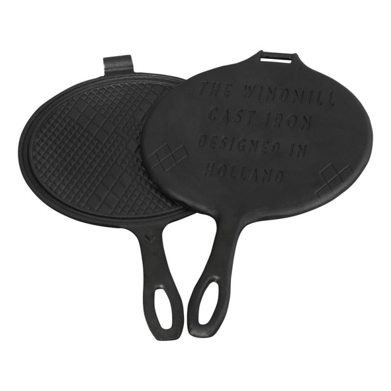 The Windmill Cast Iron - Stroopwafelijzer - Zwart