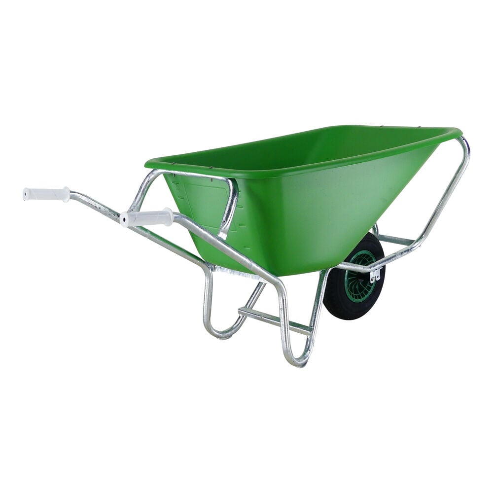 Altrad Fort F&S 165 Farm & Stable - Kruiwagen - Groen - 165 liter - 20 cm