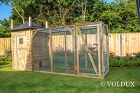 Voldux Hooiberg Eline XL - Kippenhok met ren - Naturel