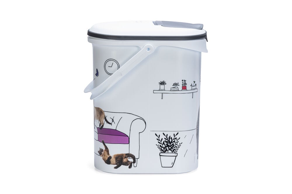 Curver Kat - Voercontainer - 10 l - Wit