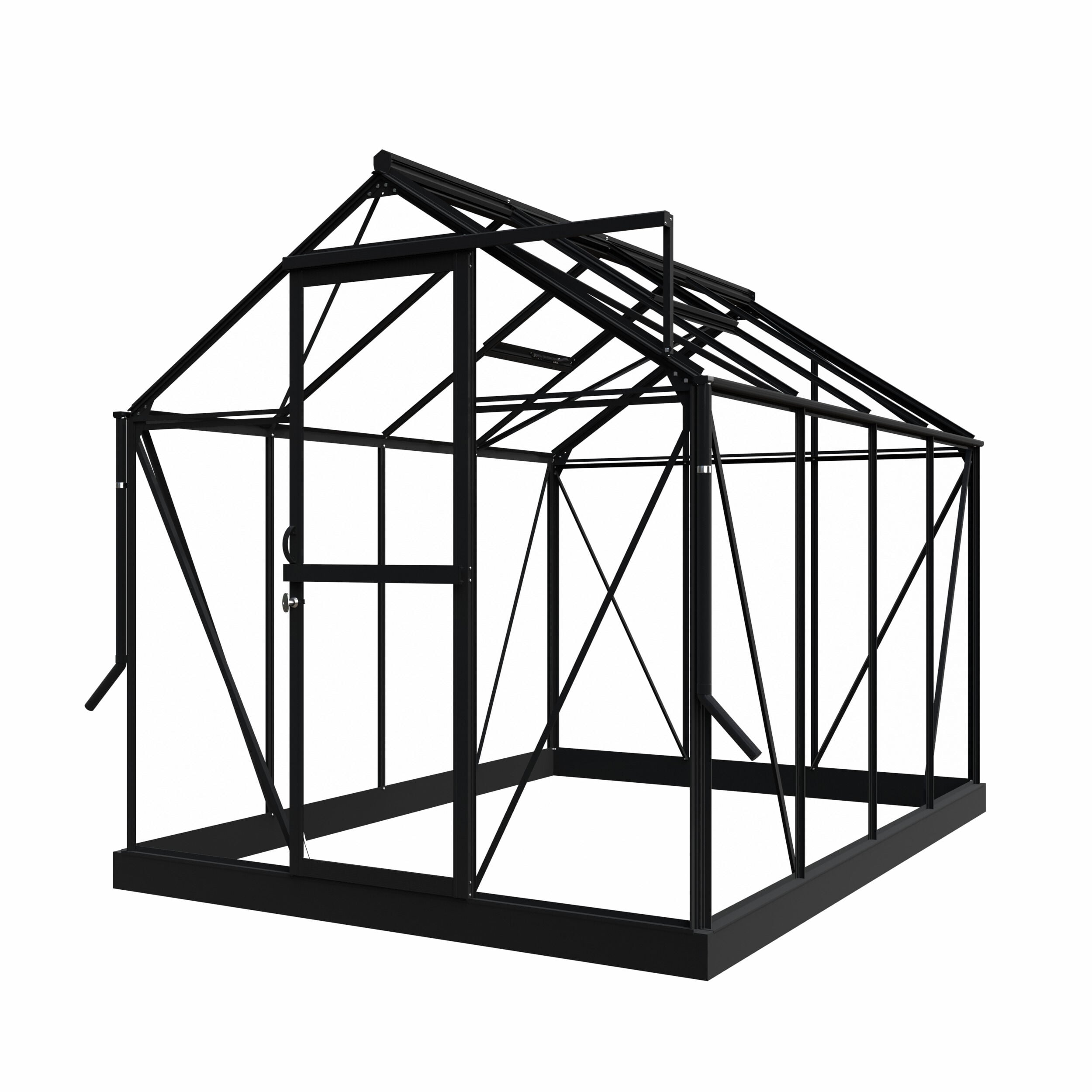 Royal Well Mary II - Tuinkas - Zwart - 241x212x291 cm - Veiligheidsglas