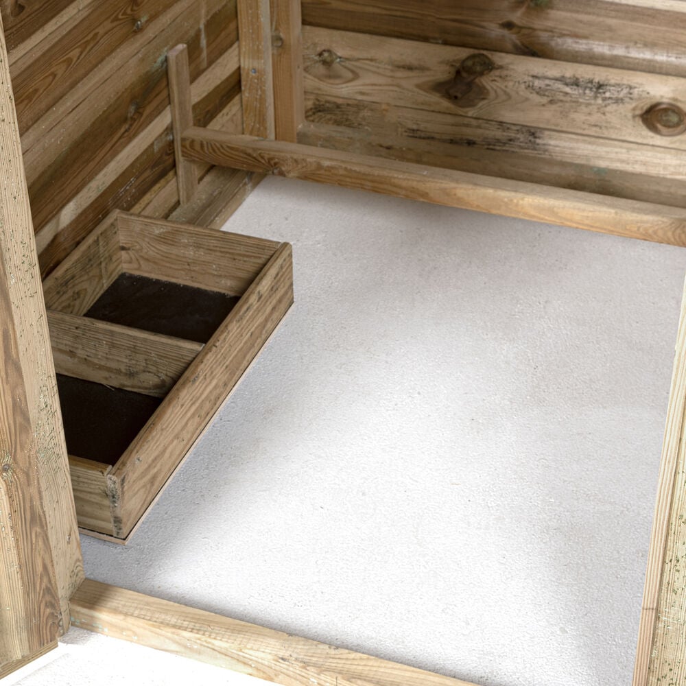 Voldux Hooiberg Lotte - Kippenhok met ren - Naturel