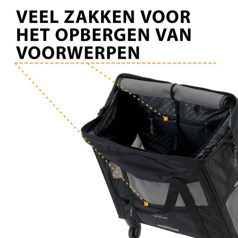 Ferplast Voyager - Trolley - Zwart - xx cm - Medium