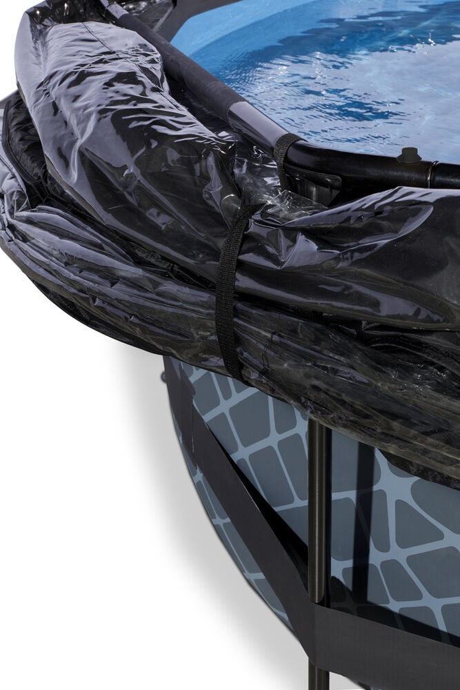 Exit Stone - Zwembad met Overkapping - Stone - 76x300300x76 cm - 300 cm