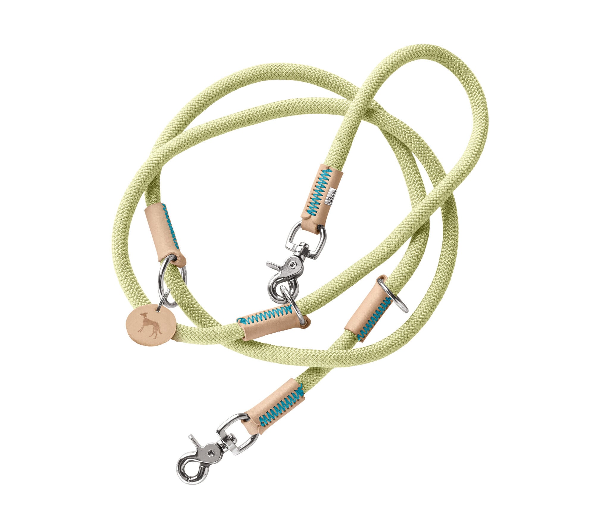 Hunter Malia - Trainingslijn Hond - Beige | mint groen - 200 cm - 1 cm - 200 cm Hunter Malia - Trainingslijn Hond - Beige | mint groen - 200 cm - 1 cm - 200 cm