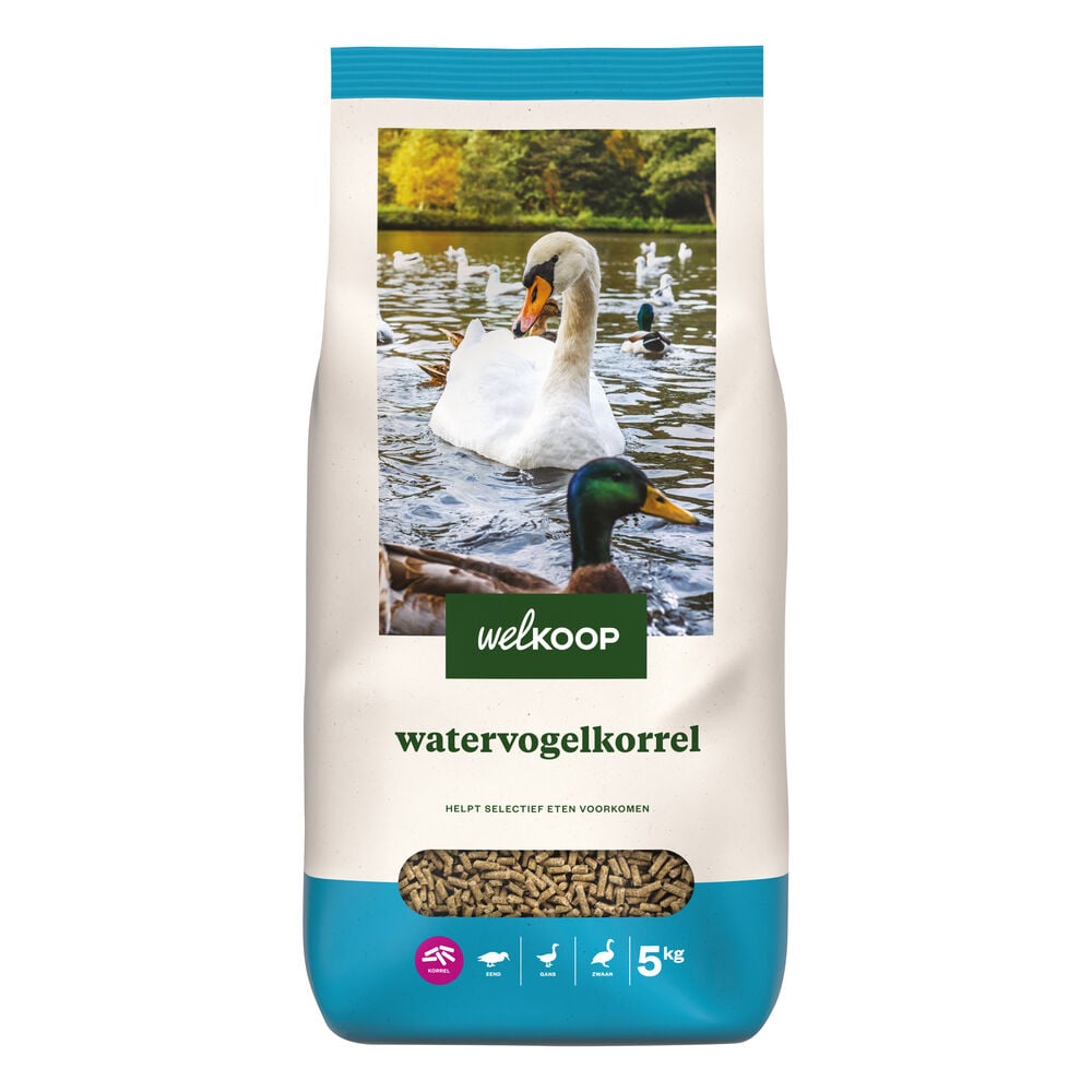 Welkoop Watervogelkorrel - Watervogelvoer - 5 Kilogram Welkoop Watervogelkorrel - Watervogelvoer - 5 Kilogram