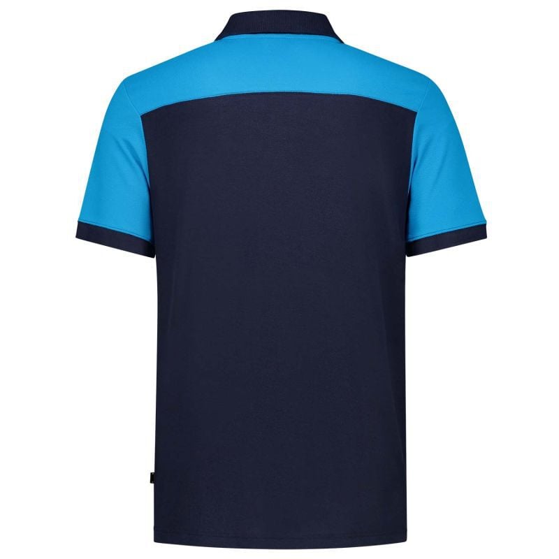Tricorp Bicolor Naden  - Poloshirt - Blauw Lichtblauw - 4XL