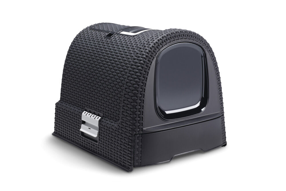 Curver Design Kattentoilet - Zwart - 39.5x38.5x51 cm