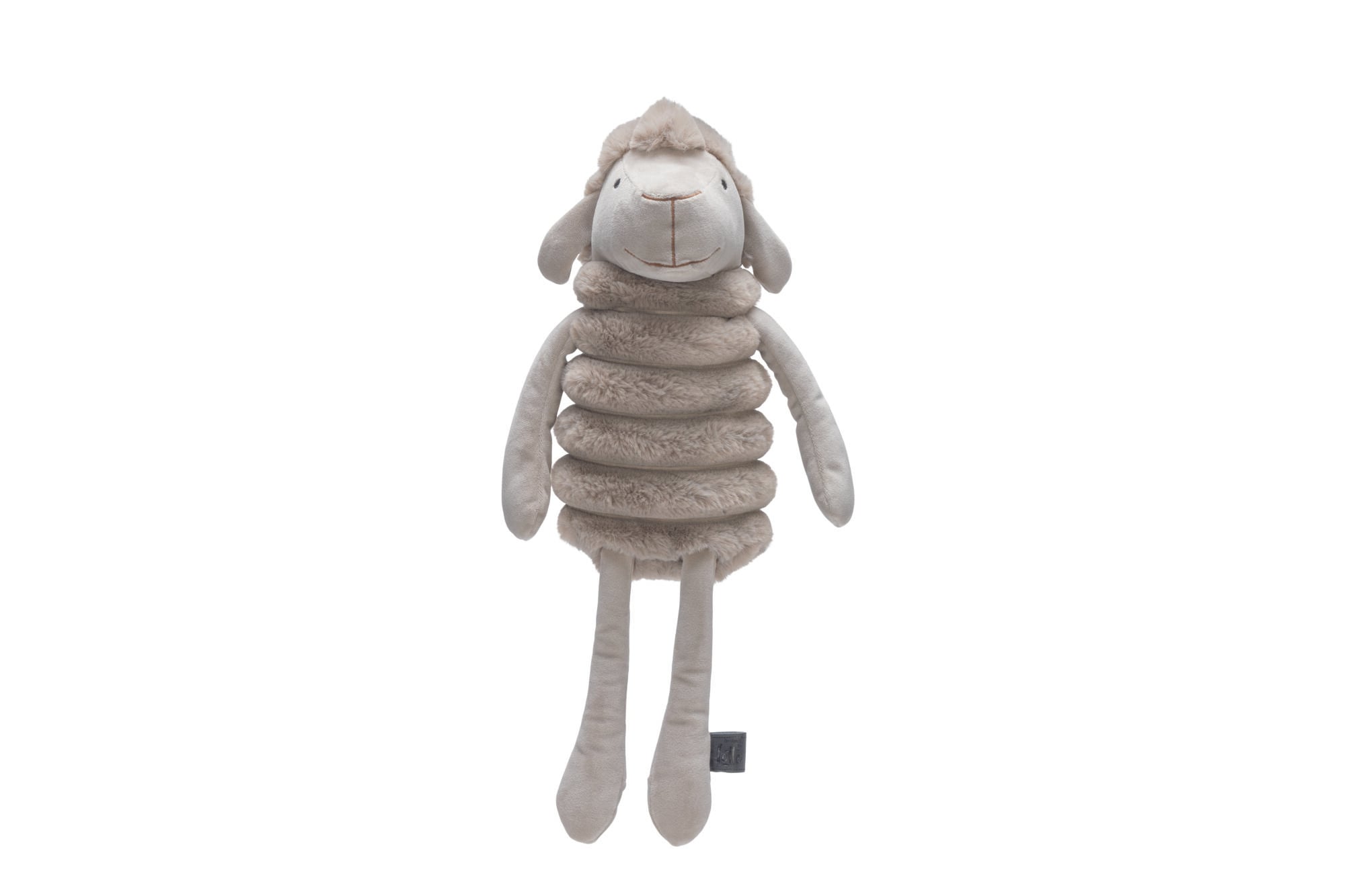 Designed by Lotte Reza Hang Schaap - Pluche Knuffel - Hondenspeelgoed - Grijs, Beige - 12.5x45x12 cm Designed by Lotte Reza Hang Schaap - Pluche Knuffel - Hondenspeelgoed - Grijs, Beige - 12.5x45x12 cm