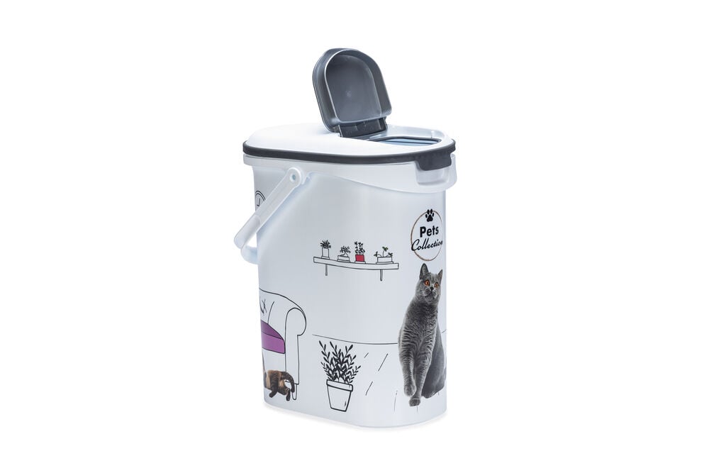 Curver Kat - Voercontainer - 10 l - Wit