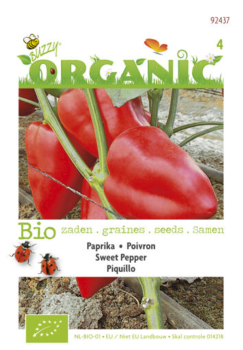 Buzzy Paprika Capsicum annuum Piquillo rood - Paprika