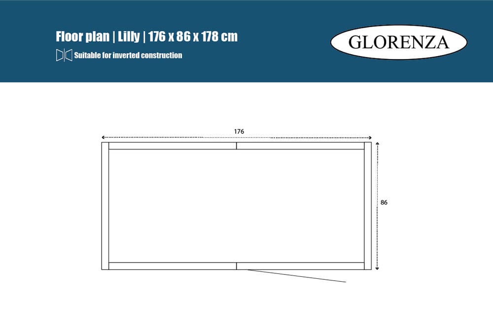 Glorenza Lilly - Kattenren - Antraciet - 178x86x176 cm