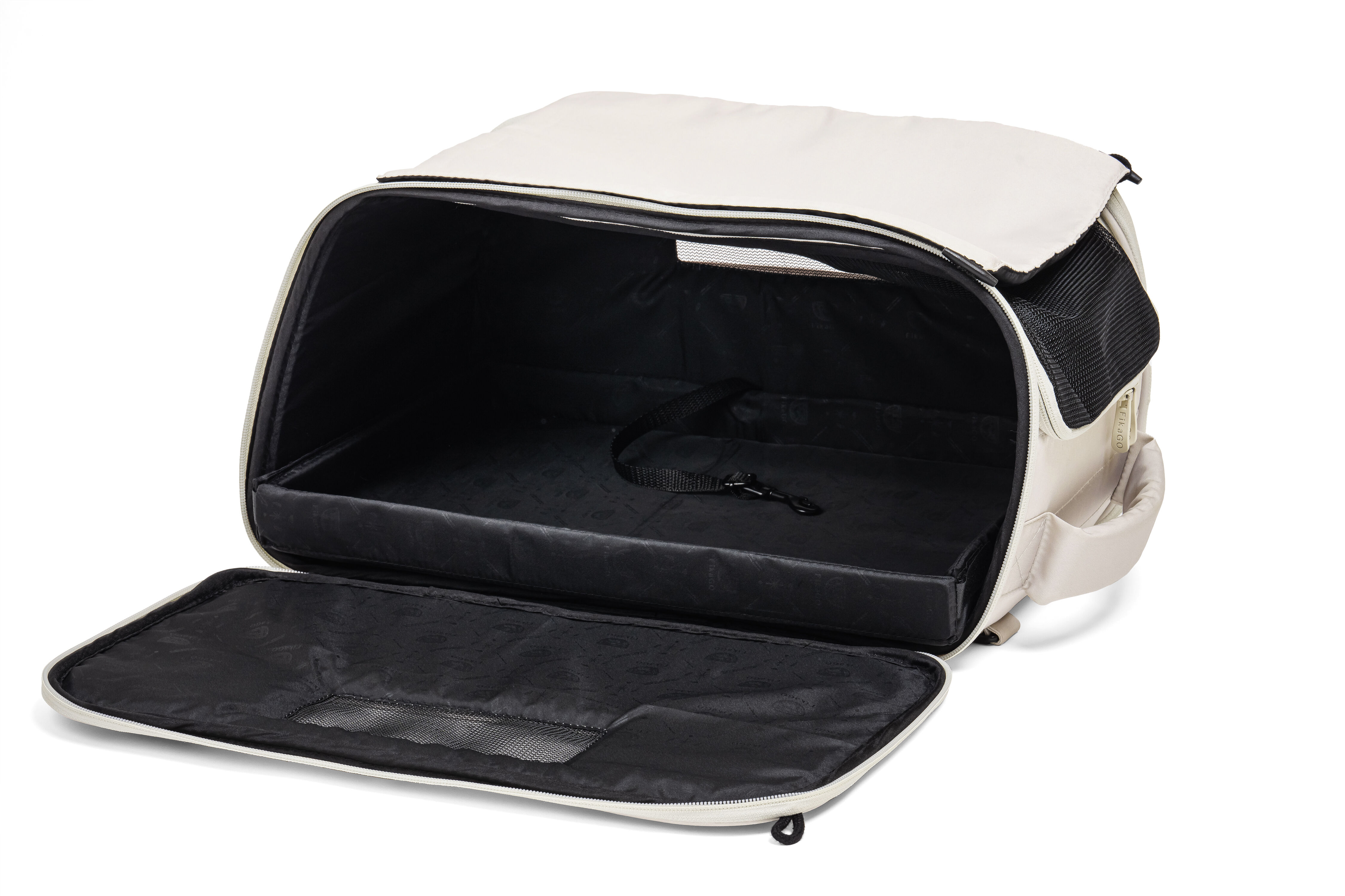 Fikago Truffle - Travel Carrier tot 5 kg- Honden draagtas - Creamy Cloud - 23x43x27 cm