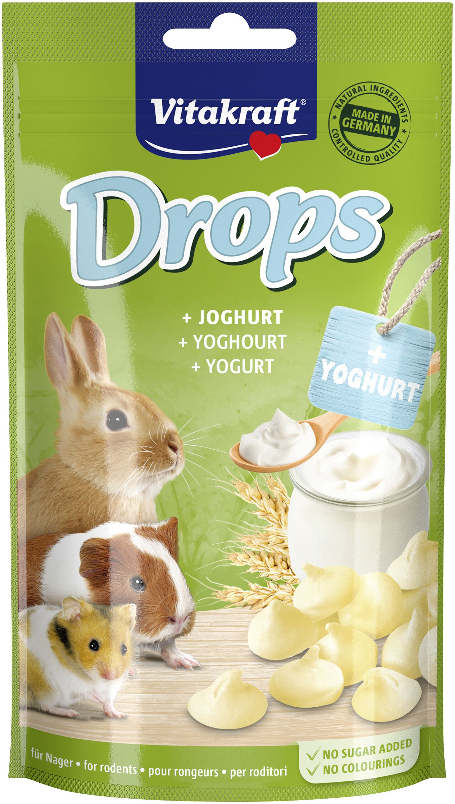 Vitakraft Drops - Knaagdierensnack - 75 Gram - yoghurt Vitakraft Drops - Knaagdierensnack - 75 Gram - yoghurt
