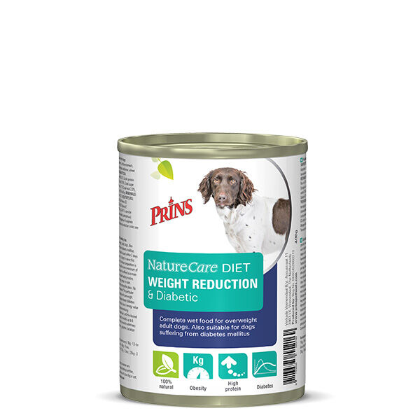 Prins Dieet NatureCare Weight Reduction & Diabetic - Hondenvoer veterinair - 400 Gram - rund, kip