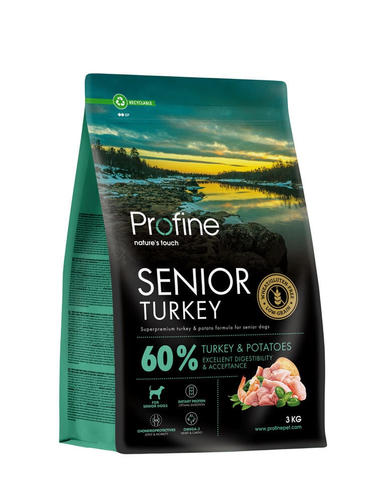 Profine Senior Turkey & Potatoes - Hondenvoer - 3 Kilogram - kalkoen Profine Senior Turkey & Potatoes - Hondenvoer - 3 Kilogram - kalkoen