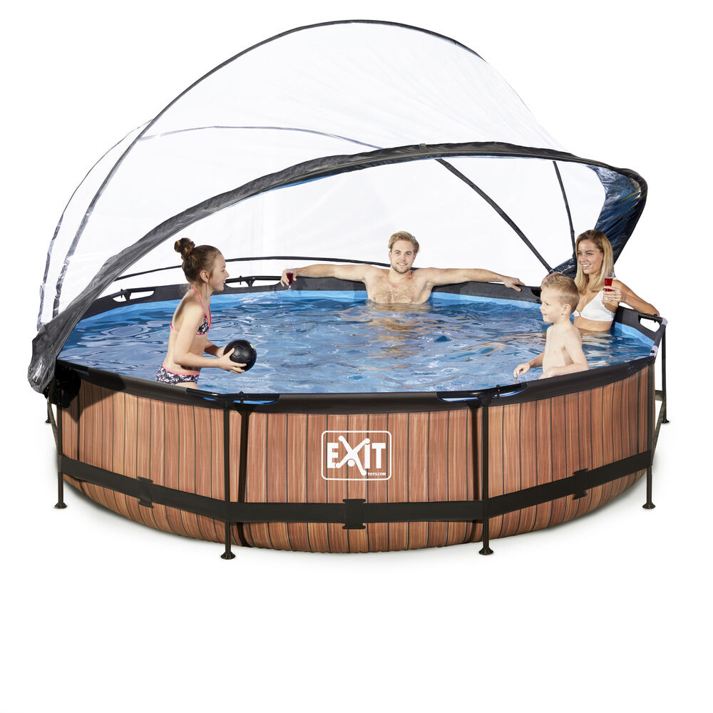 Exit Wood - Zwembad met Overkapping - Timber - 360 cm