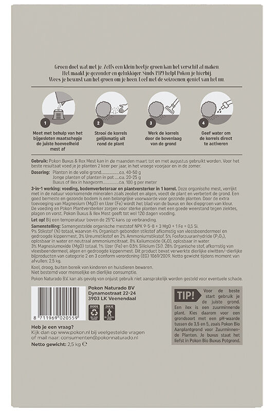 Pokon Buxus voeding - Siertuinmeststof - 2.5 Kilogram