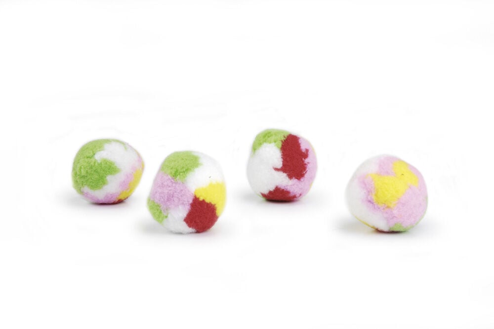 Beeztees Balletje Pompon met Catnip - Kattenspeeltje