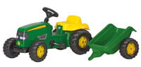 Rolly toys Kid John Deere + aanhanger - Tractoren
