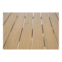 Lesli Living Arezzo - Tuintafel - Teaklook - 1x1x74 cm - 150 cm