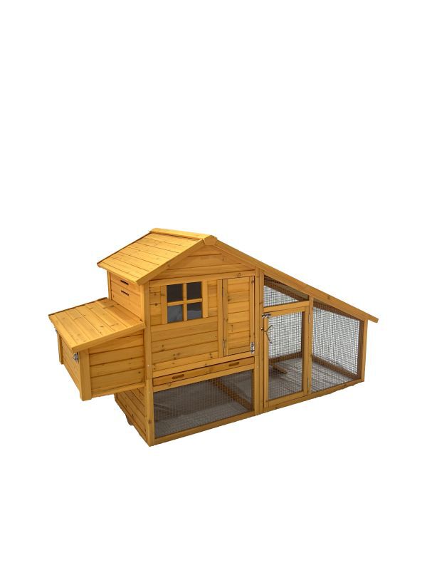 Woods - Kippenhok - Bruin - Links