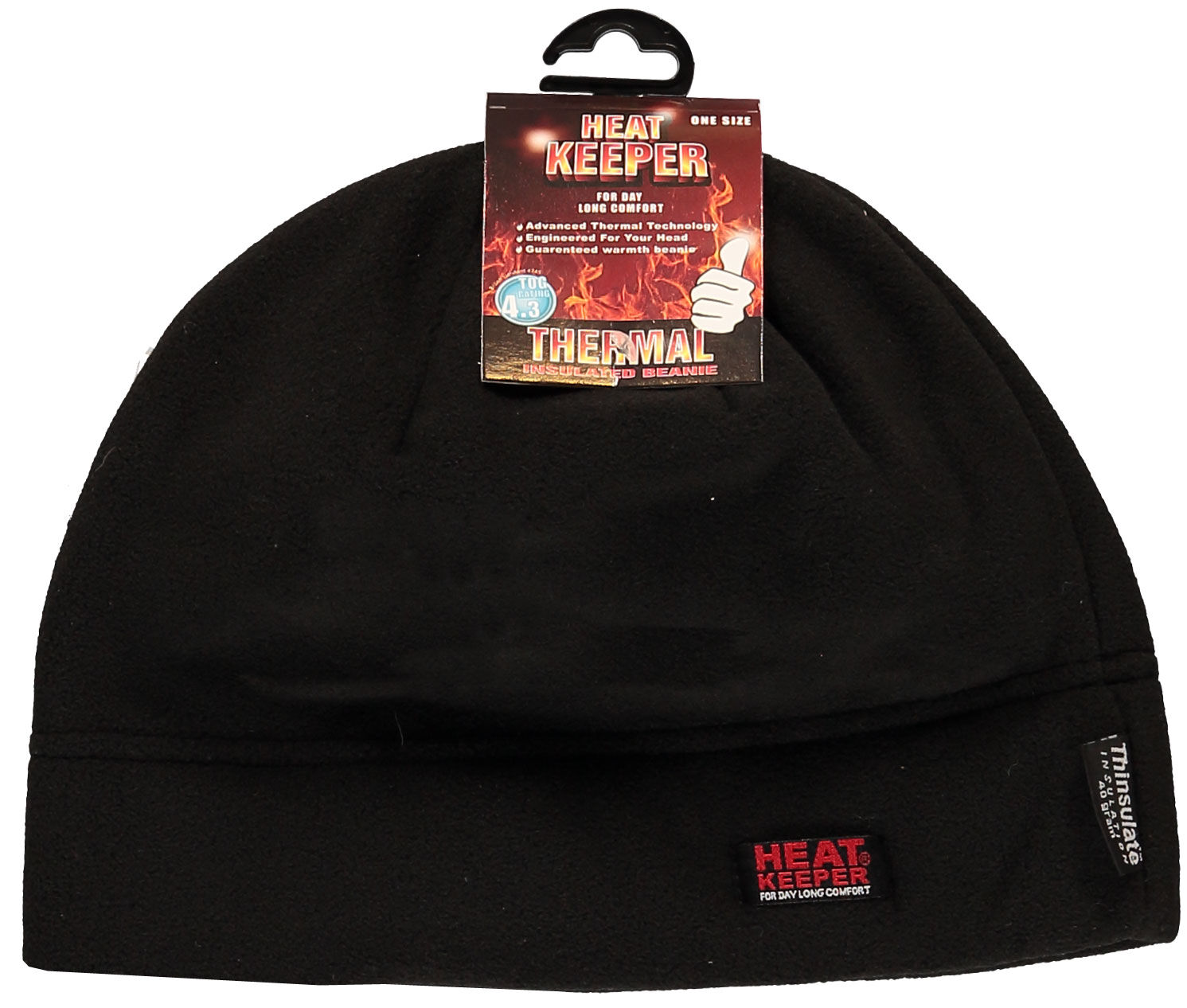 Heatkeeper Fleece - muts - Zwart