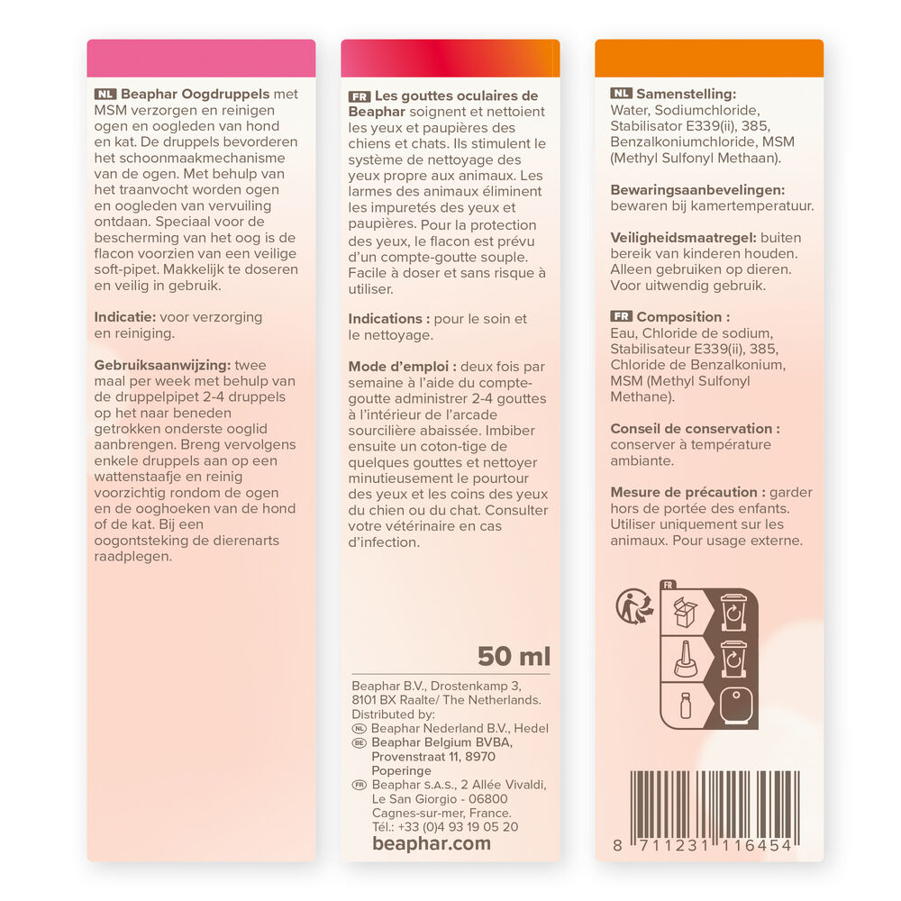 Beaphar - Oogdruppels - 50 Milliliter