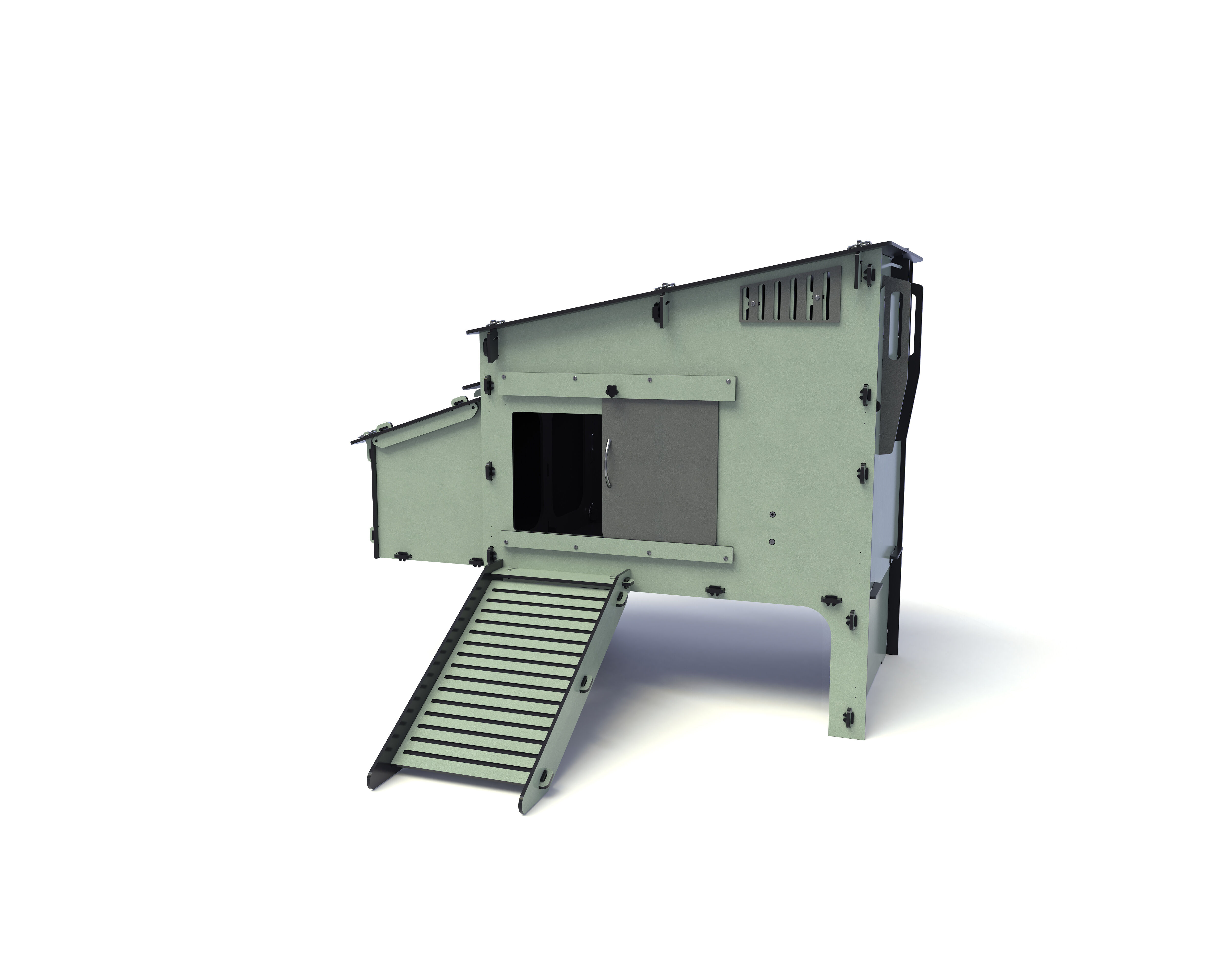 Nestera Aspen - 10 kippen - Kippenhok  - Groen