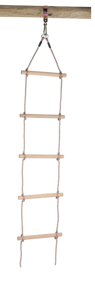 Swing King - Touwladder - Bruin - Hout