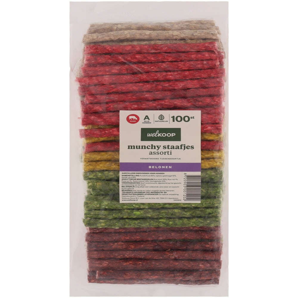 Welkoop - Munchy Staafjes - 100 Stuks - multi Welkoop - Munchy Staafjes - 100 Stuks - multi
