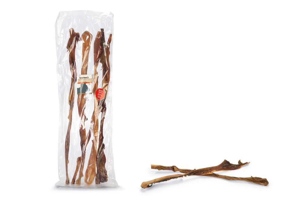 Beeztees Runderkophuid- Hondensnack - 5 Stuks - rund