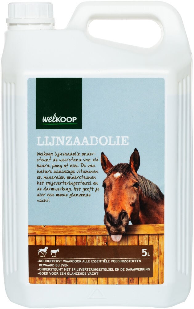 Welkoop Lijnzaadolie - Supplement - 5 Liter - Can Welkoop Lijnzaadolie - Supplement - 5 Liter - Can