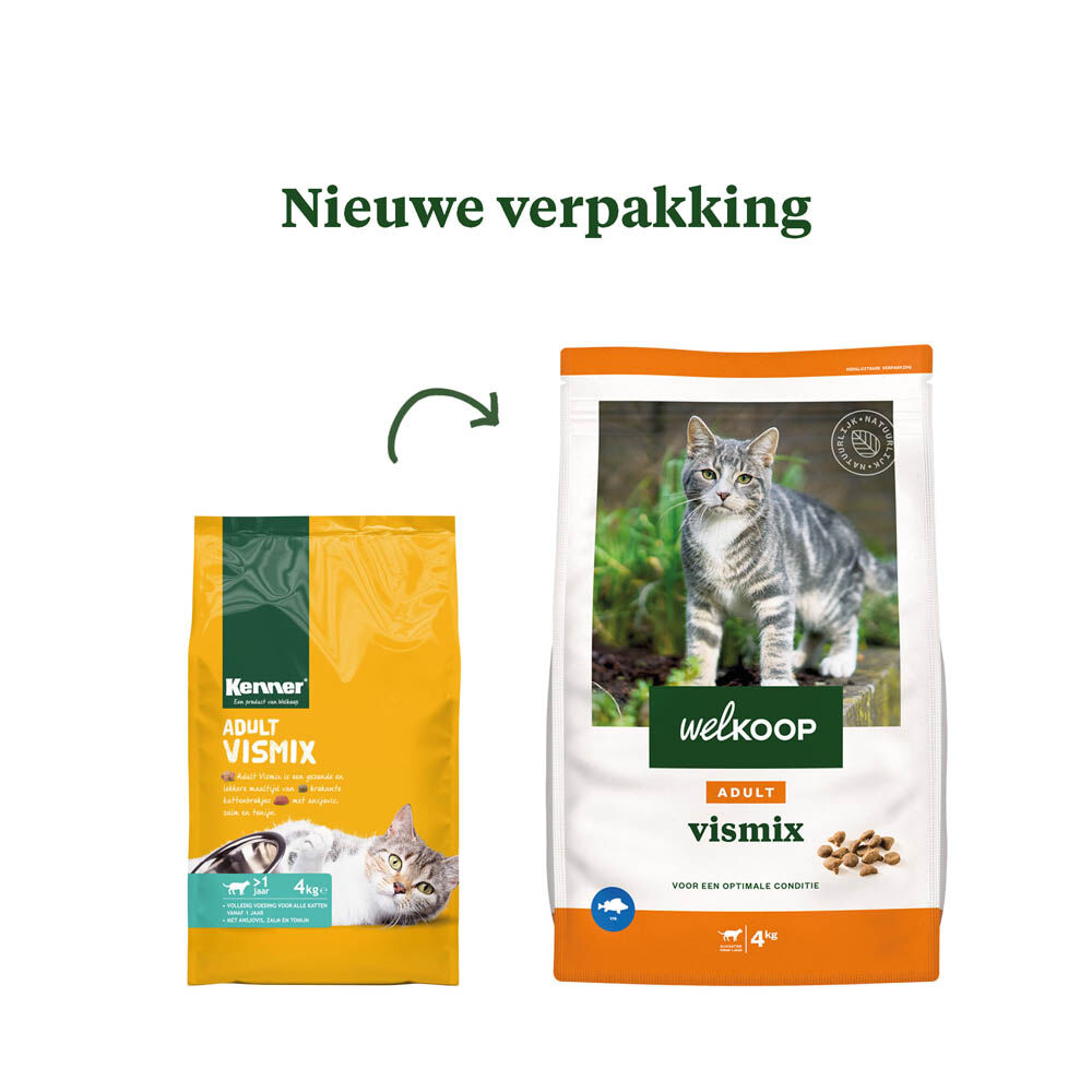 Welkoop Adult - Kattenvoer - 4 Kilogram - vis Welkoop Adult - Kattenvoer - 4 Kilogram - vis