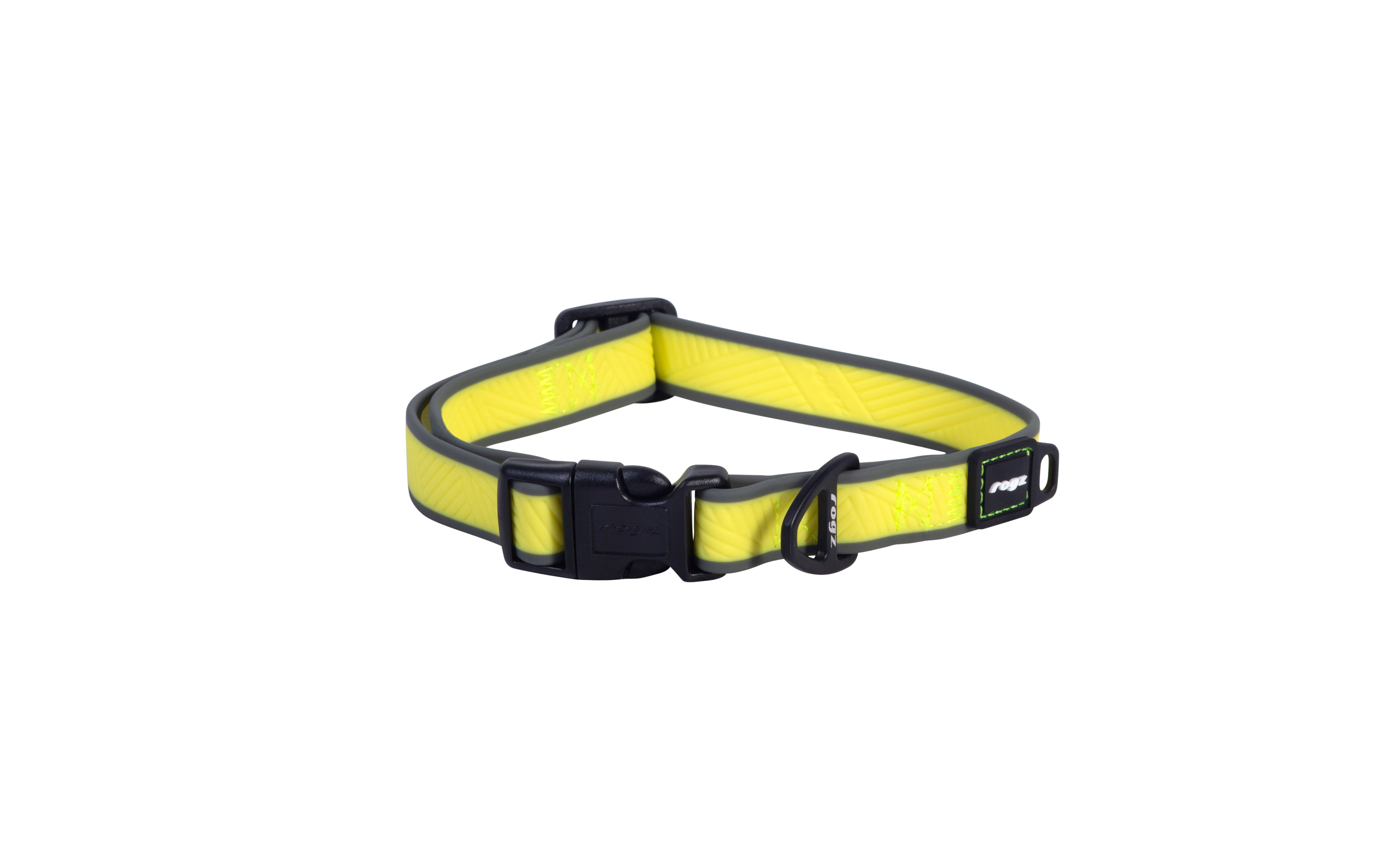 Rogz Beltz Amphibian - Halsband Hond - Geel - M Rogz Beltz Amphibian - Halsband Hond - Geel - M